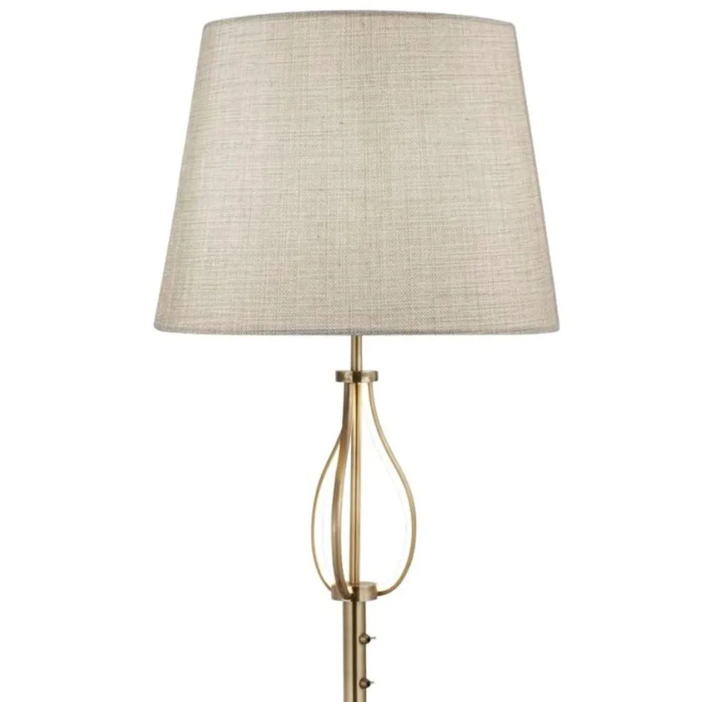 Discount Searchlight Vegas golvlampa Antikmässing