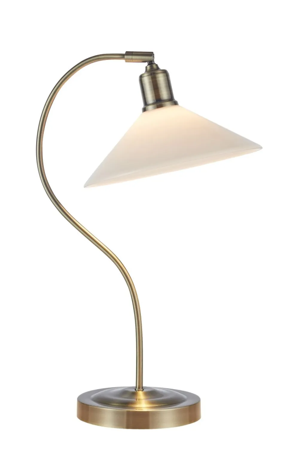 Best Markslöjd Vela 50cm bordslampa Mässing/vit