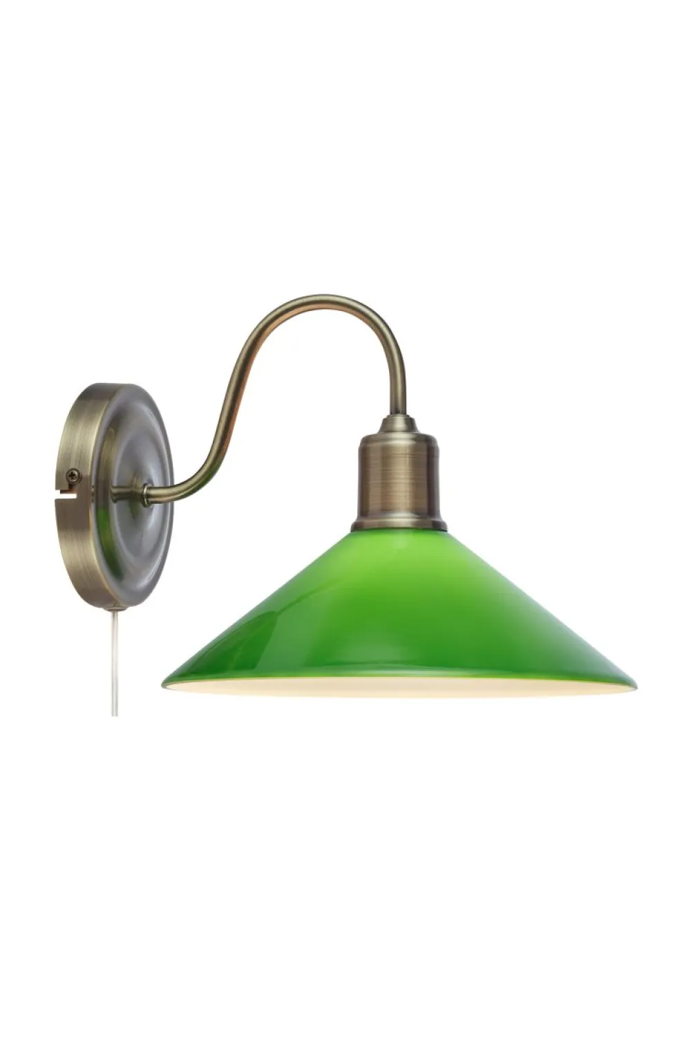 Discount Markslöjd Vela 25cm vägglampa Mässing/grön