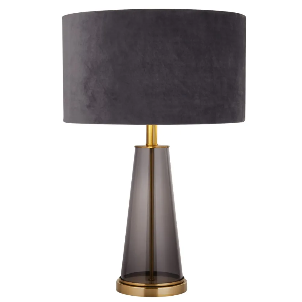 New Searchlight Verona 44cm bordslampa Grå