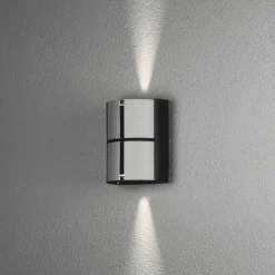 Hot Konstsmide Vidar 15cm utelampa Silver