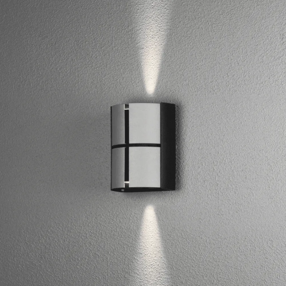 Hot Konstsmide Vidar 15cm utelampa Silver