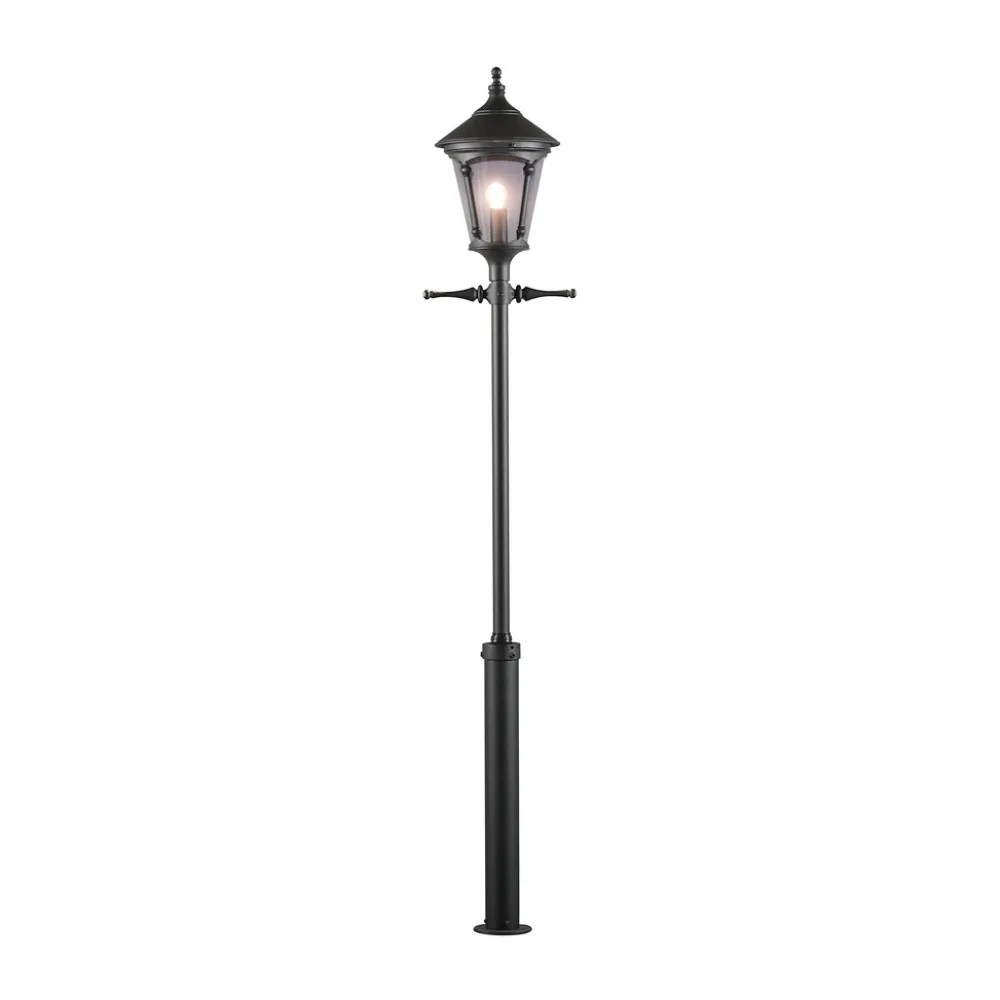 Best Konstsmide Virgo 255cm stolpe Svart