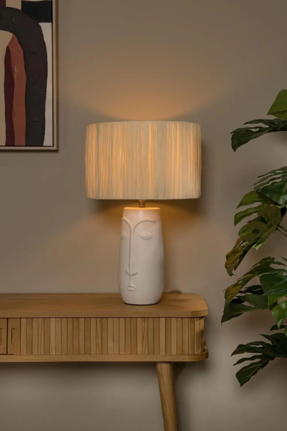 Outlet Lucide Viso 56cm bordslampa Vit