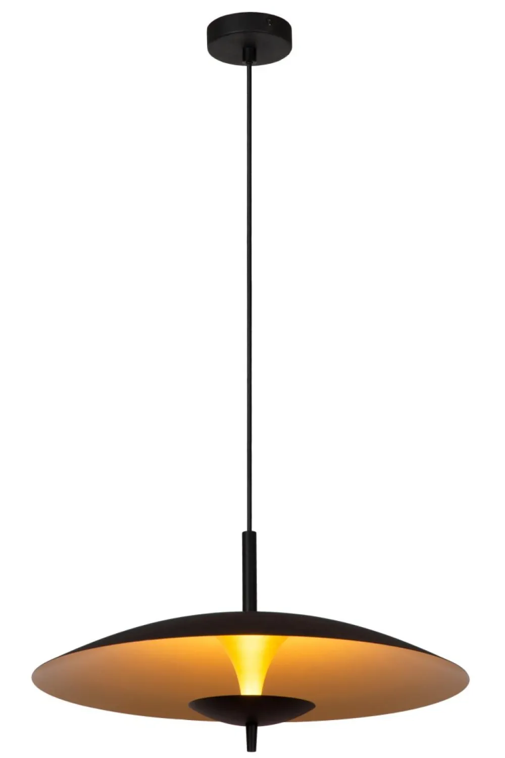 Lucide Vulcan Ø47 taklampa Svart