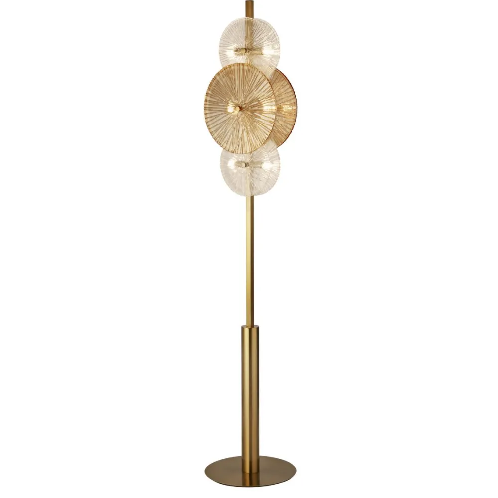 Outlet Searchlight Wagon Wheel golvlampa Brons