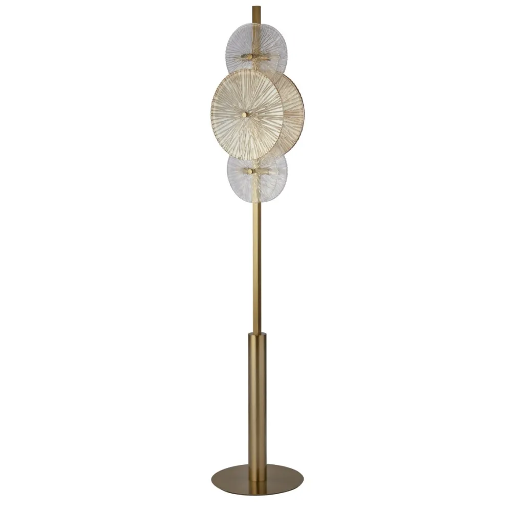Outlet Searchlight Wagon Wheel golvlampa Brons