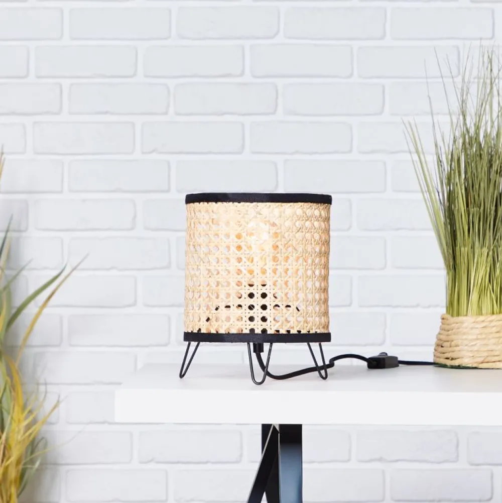 Discount Brilliant Wiley 20cm bordslampa Natur