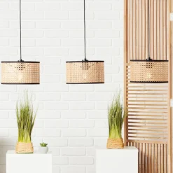 Brilliant Wiley 110cm taklampa Natur
