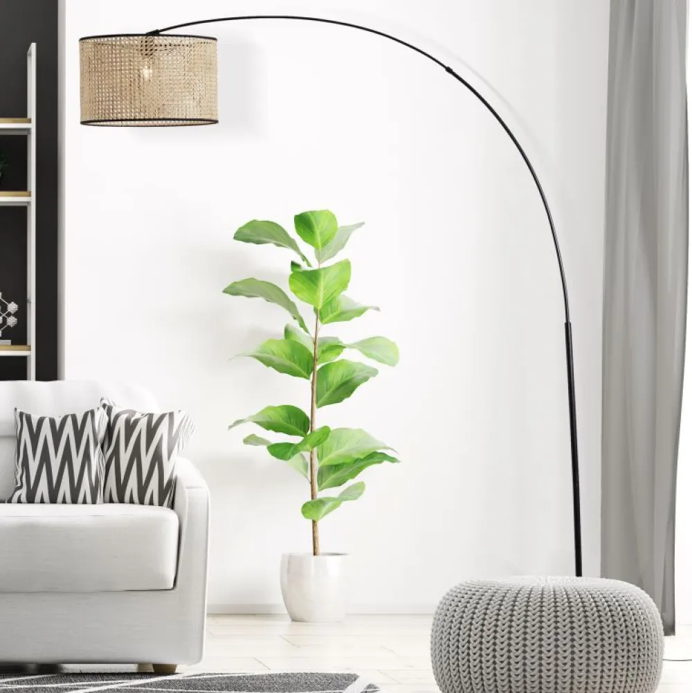 New Brilliant Wiley golvlampa Natur