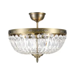 New Lampan Windsor Ø40 kristall Antikmässing