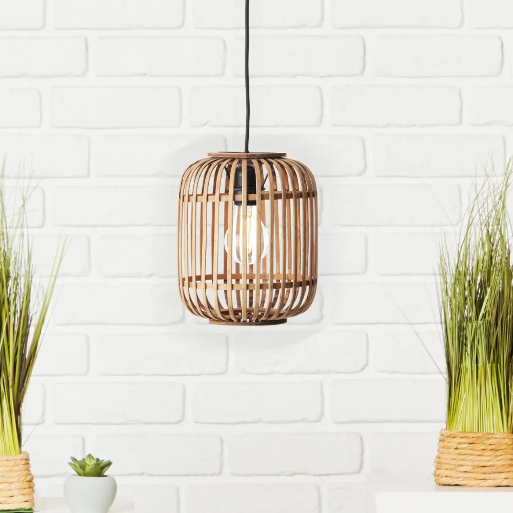 Discount Brilliant Woodrow Ø22 taklampa Natur