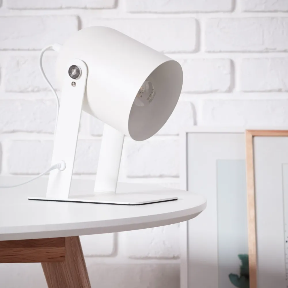 Online Brilliant Yan 24cm bordslampa Vit