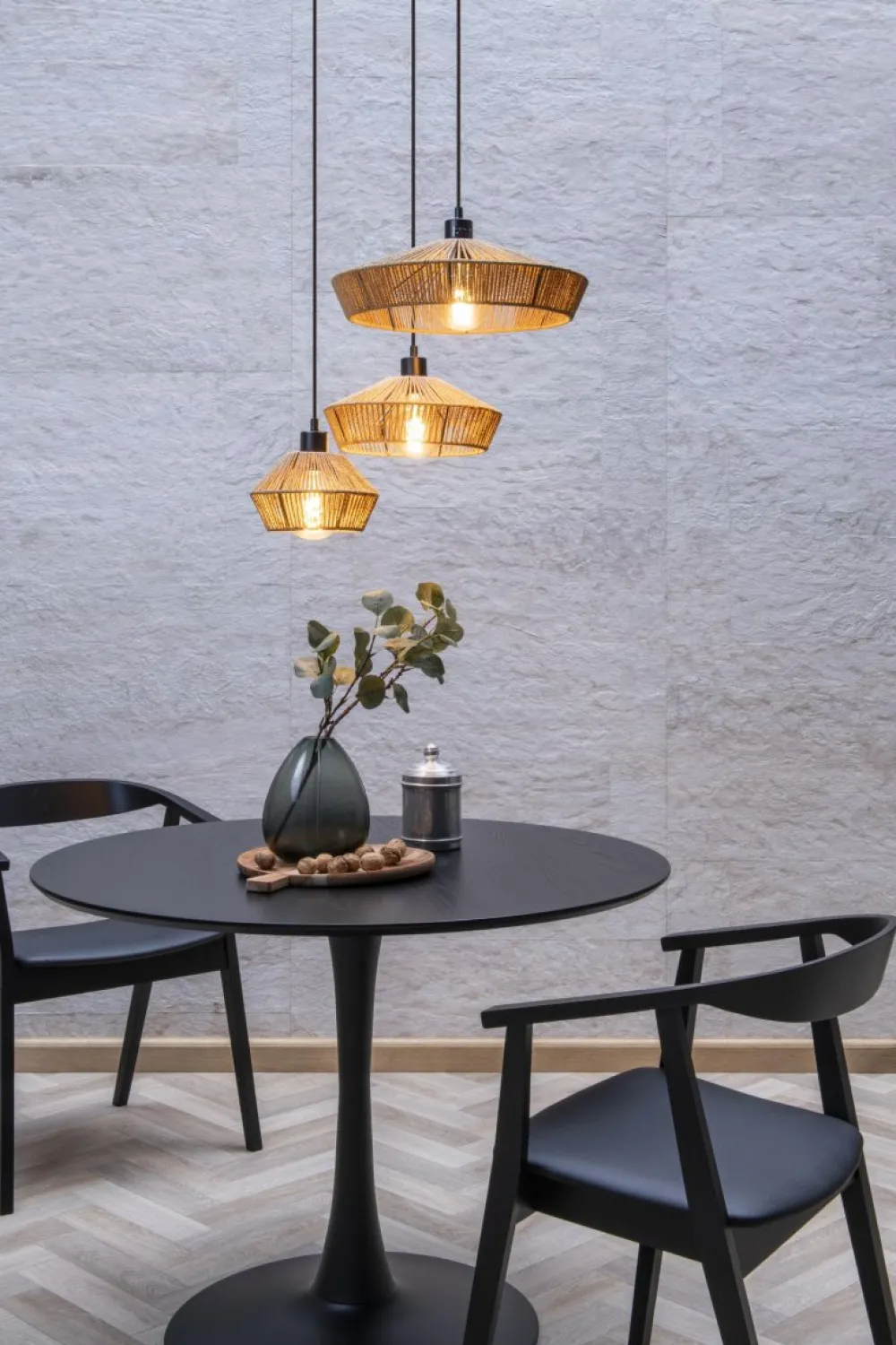 Clearance Lucide Yunkai Ø60 taklampa Natur