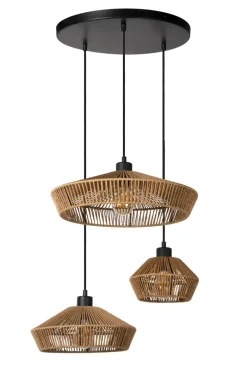Clearance Lucide Yunkai Ø60 taklampa Natur