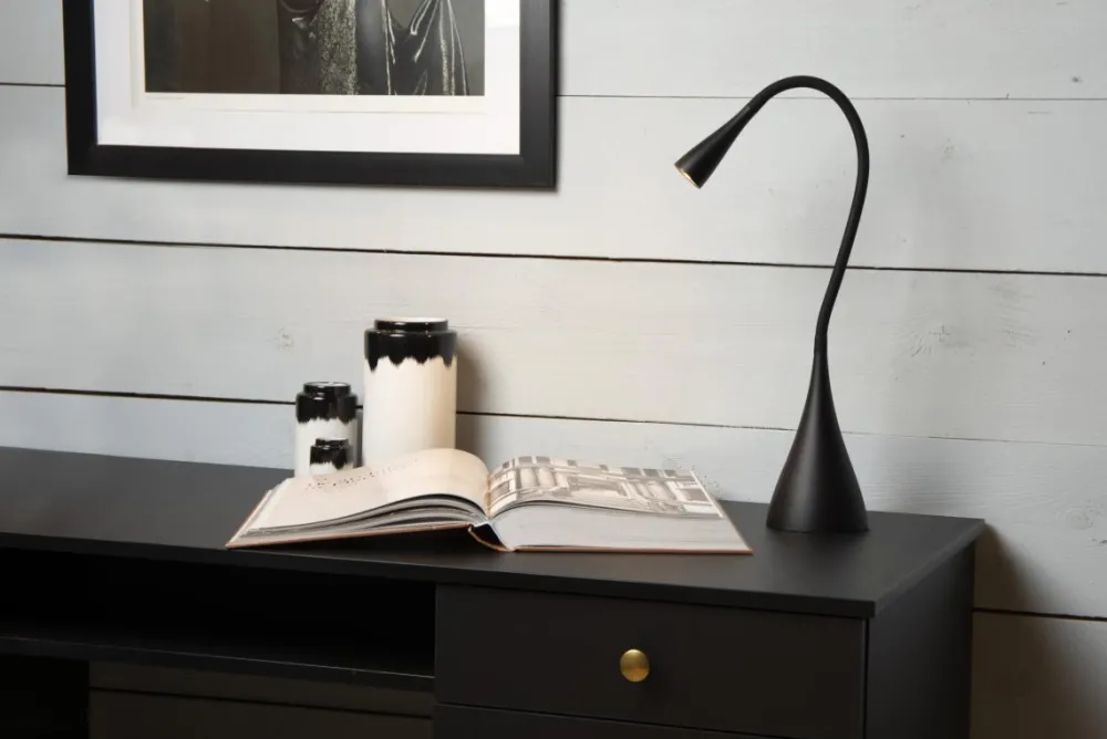 Clearance Lucide Zozy 48cm skrivbordslampa Svart