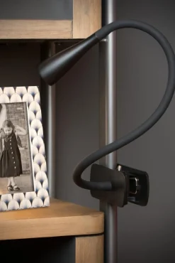 Outlet Lucide Zozy klämlampa Svart
